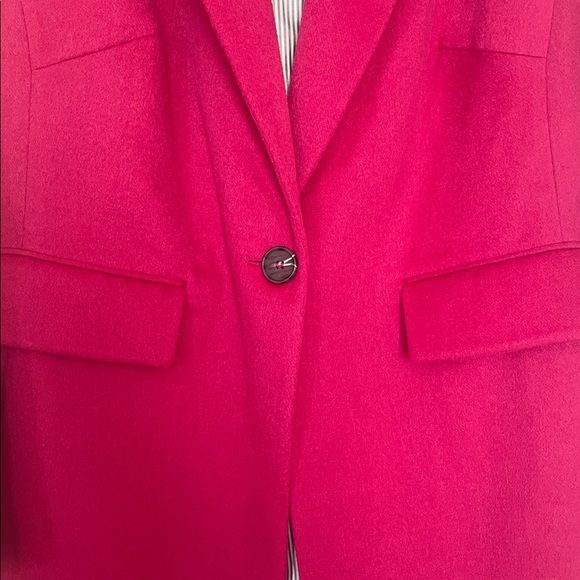 NWT Court & Rowe Fuschia Wool Blend Lined Single-Breasted Trench Coat Women's 2X - Picture 3 of 9